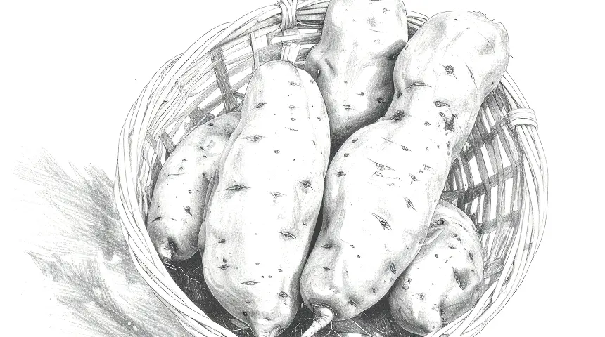 モノクロさつまいも